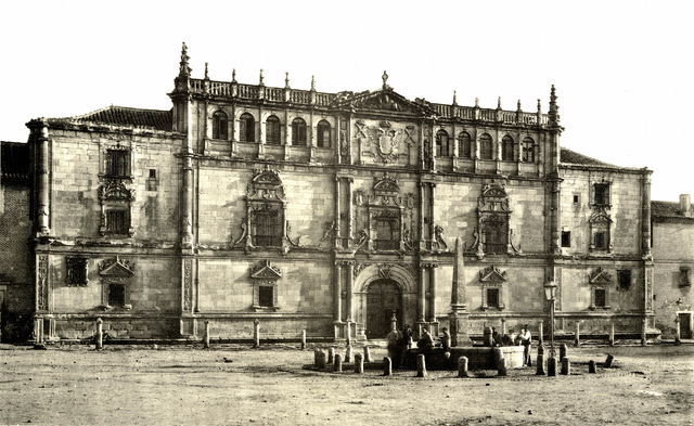 Facade of the University of Alcal in 1888